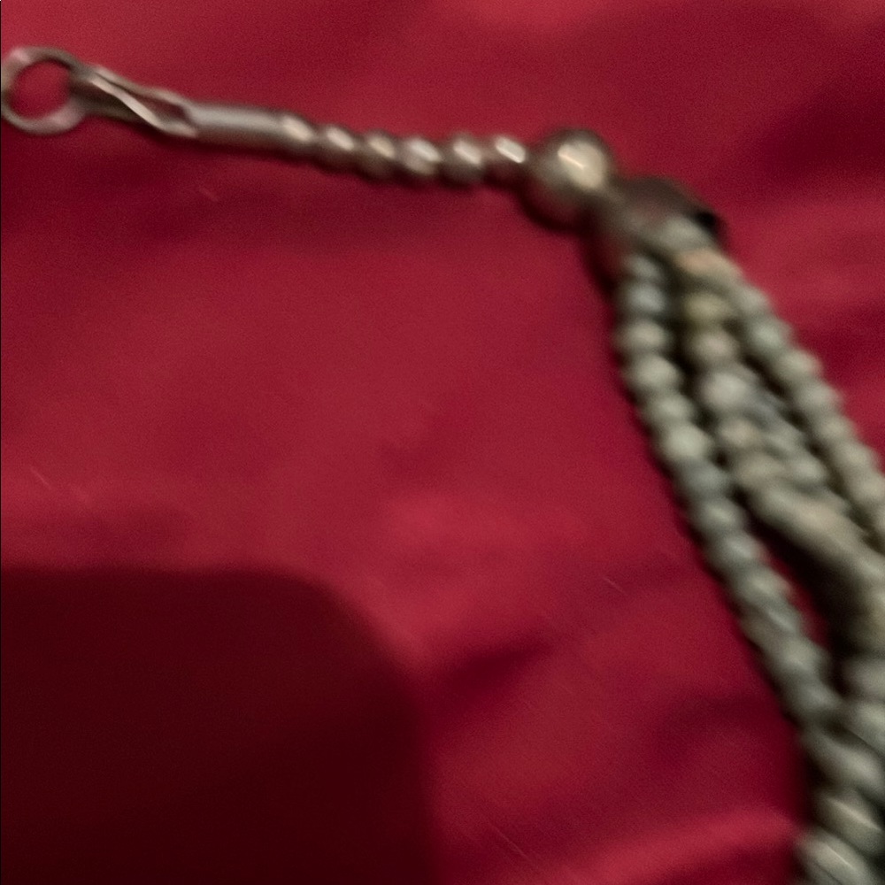 Vintage Sage Green Multi-Strand Necklace - Picture 3 of 7